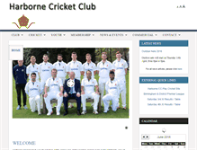 Tablet Screenshot of harborne-cc.co.uk